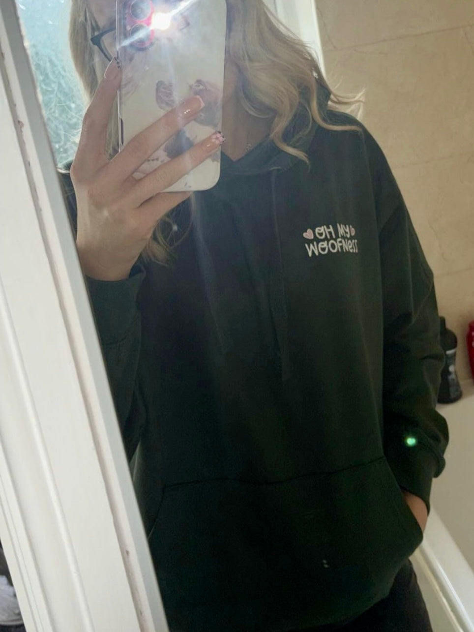 Embroidered Adults Hoodie